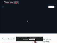 Tablet Screenshot of pieterman-glastechniek.com